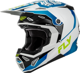 Fly Racing Formula CP Charge Helmet White/Blue/Black XS, Part 73-0062XS