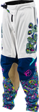 Fly Racing Kinetic Mutant Mesh Youth Pants White/Blue/Multi, Size 24 – Part Number 380-34424