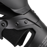 EVS Axis Sport Knee Brace Pair, Black/Black/Grey, Large, Part Number AXISS-BK/GY-LP