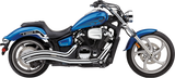 Cobra Speedster Swept Exhaust System for Yamaha XVS13C Stryker, Chrome, Part 2230