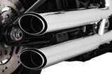 Vance & Hines 3 in. Twin Slash PCX Slip-On Exhaust, Chrome, Model 16376