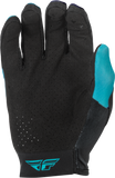 Fly Racing Women's Lite Gloves Aqua/Navy/White XS – Lightweight Race Gloves with Touch Screen Compatibility