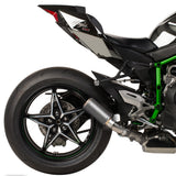 Hotbodies MGP Stinger Slip-On Exhaust with Matte Carbon Can for Kawasaki Ninja H2 and H2 SX