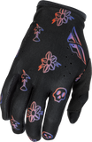 Fly Racing Youth Lite Outline Gloves Black/Red/Purple – Part Number 379-716YS