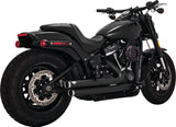 Vance & Hines 47341 Big Shots Staggered PCX Full System Exhaust, Black, 2018–2022 Harley-Davidson Softail