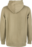 Fly Racing Corporate Zip Up Hoodie Tan and Black XL – Comfortable Midweight Fleece with Logo Detail