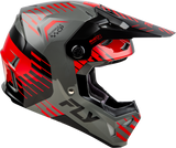 Fly Racing Youth Formula Cp Slice Helmet Grey/Red/Black YL – Lightweight, Impact-Resistant Design with Advanced Safety Features