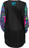 FLY RACING Youth Kinetic Mutant Jersey Black/Multi YL 379-525YL