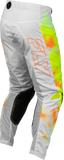 Fly Racing Kinetic Blur Motorcycle Pants White/Hi-Vis/Orange, Size 42, Part Number 380-43342