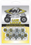 BOLT 2005-LUG.S Silver Lug Locks Wheel Conversion Kit