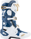 ALPINESTARS Arlington LE Tech 10 Boots - White/Blue/Gold - US 12 2010020-262-12