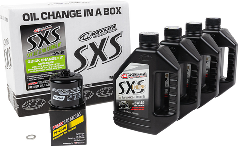 MAXIMA RACING OIL SXS Synthetic Oil Change Kit - Kawasaki Teryx - 5W40 90-469013-KRX