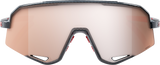 100% Slendale Sunglasses - Gloss Carbon Fiber - HiPER Crimson Silver Mirror Lens 60057-00001
