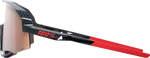 100% Slendale Sunglasses - Gloss Carbon Fiber - HiPER Crimson Silver Mirror Lens 60057-00001