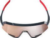100% Slendale Sunglasses - Gloss Carbon Fiber - HiPER Crimson Silver Mirror Lens 60057-00001