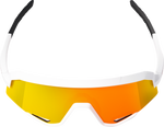 100% Slendale Sunglasses - Matte White - HiPER Red Multimirror 60057-00004
