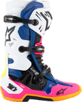 ALPINESTARS Daytona Coast Limited Edition Tech 10 Boots - White/Blue/Pink - US 12 2010020-2014-12