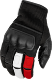 Fly Racing Coolpro Force Gloves Black/White/Red XL – Durable Motorcycle Gloves with Hard Knuckle Protection