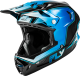 Fly Racing Werx R Flow Carbon Helmet Black Carbon/Blue/White XS