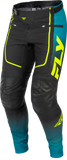 Fly Racing Rayce Bicycle Pants in Teal/Black/Lime, Size 30