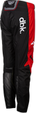 Fly Racing Youth Kinetic DBK Pants Black/Red/White, Size 22, Part Number 380-53422