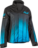 Fly Racing Women's SNX Pro Jacket in Blue/Black Large – Weatherproof Snowboarding Outerwear