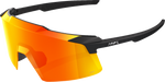 100% Aerocraft Sunglasses - Soft Tact Black - HiPER Red Lens 60032-00010