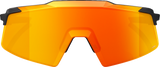100% Aerocraft Sunglasses - Soft Tact Black - HiPER Red Lens 60032-00010