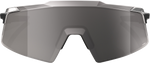 100% Aerocraft Sunglasses - Black Chrome - HiPER Silver 60032-00015