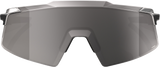 100% Aerocraft Sunglasses - Black Chrome - HiPER Silver 60032-00015