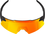 100% Aerocraft Sunglasses - Soft Tact Black - HiPER Red Lens 60032-00010