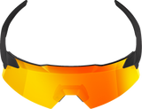 100% Aerocraft Sunglasses - Soft Tact Black - HiPER Red Lens 60032-00010