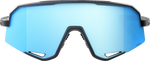 100% Slendale Sunglasses - Matte Black - HiPER Blue Multilayer Mirror Lens 60057-00003
