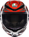 AGV K6 S Helmet - Reeval - White/Red/Gray - XL 2118395002-023-XL