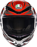 AGV K6 S Helmet - Reeval - White/Red/Gray - XL 2118395002-023-XL