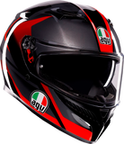 AGV K3 Helmet - Striga - Black/Gray/Red - Medium 2118381004-018-M