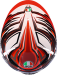 AGV K6 S Helmet - Reeval - White/Red/Gray - XL 2118395002-023-XL