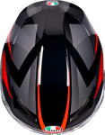 AGV K3 Helmet - Striga - Black/Gray/Red - Small 2118381004-018-S
