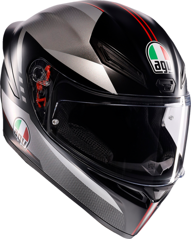AGV K1 S Helmet - Lap - Matte Black/Gray/Red - Small 2118394003-034-S