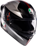 AGV K1 S Helmet - Lap - Matte Black/Gray/Red - Large 2118394003-034-L