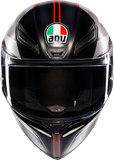 AGV K1 S Helmet - Lap - Matte Black/Gray/Red - Large 2118394003-034-L