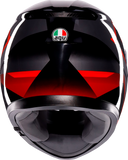 AGV K3 Helmet - Striga - Black/Gray/Red - XL 2118381004-018-XL