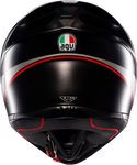 AGV K1 S Helmet - Lap - Matte Black/Gray/Red - Large 2118394003-034-L