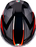 AGV K3 Helmet - Striga - Black/Gray/Red - 2XL 2118381004-018-XXL