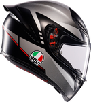 AGV K1 S Helmet - Lap - Matte Black/Gray/Red - Large 2118394003-034-L