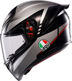 AGV K1 S Matte Black/Gray/Red Motorcycle Helmet XL – Advanced Safety and Comfort