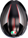 AGV K1 S Helmet - Lap - Matte Black/Gray/Red - Large 2118394003-034-L