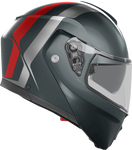 AGV Streetmodular Helmet - Resia - Matte Gray/Silver/Red - Small 2118296002006S