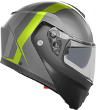 AGV Streetmodular Helmet - Resia - Matte Gray/Black/Yellow Fluo - Medium 2118296002007M