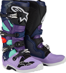 ALPINESTARS Limited Edition Imperial Tech 7 Boots - Purple/Blue/Black - US 8 2012014-387-8